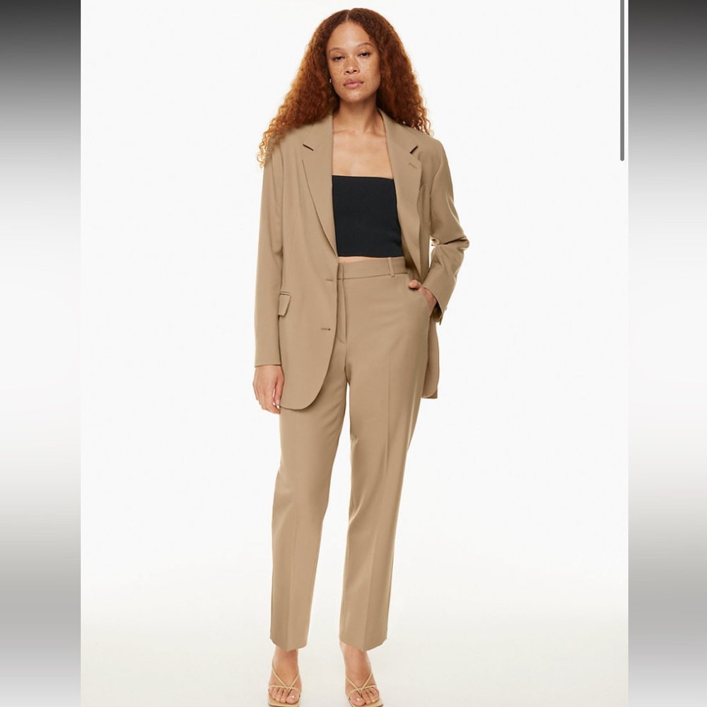 Aritzia babaton command pant size 0 in gold camel NWT - Picture 5 of 8